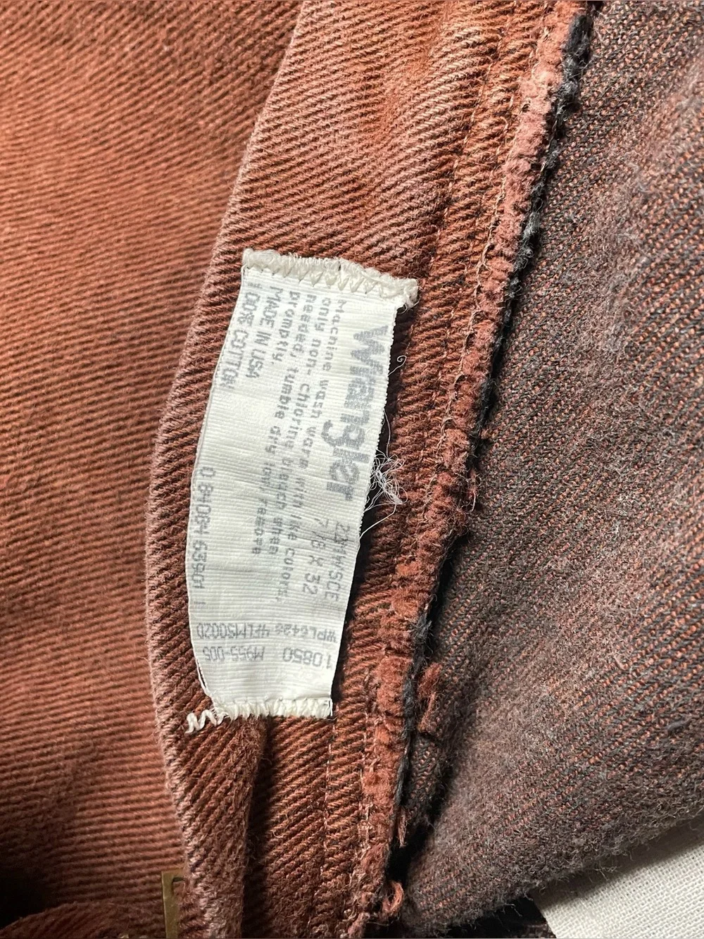 Vintage Wrangler Women’s Cowboy Cut Rust Colored High Waisted Western Jeans - Picture 6 of 13